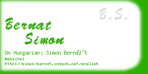 bernat simon business card